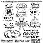 Christmas Greetings Digital Stamp Set
